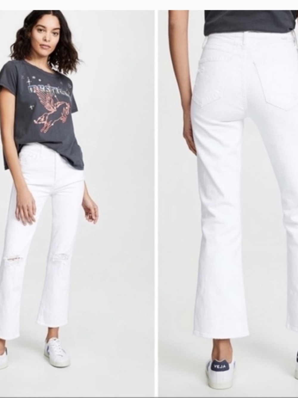 MOTHER The Tripper White Jeans size 27